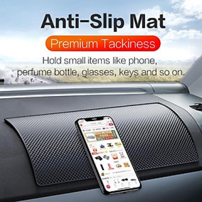 Thảm tấm chống trượt taplo ô tô siêu bám cho điện thoại, đồ trang trí taplo và Nội thất ô tô