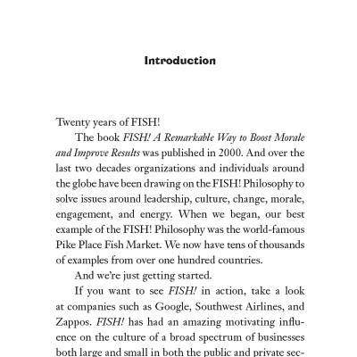 Fish!: A Proven Way To Boost Morale And Improve Results