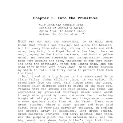 The Call of the Wild and White Fang