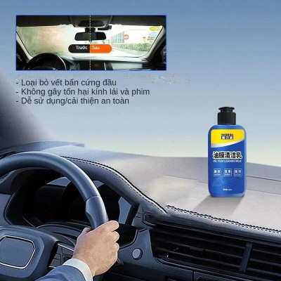 Chất tẩy màng dầu kính chắn gió phía trước ô tô, tẩy ố kính và vết bám đọng nước hiệu quả