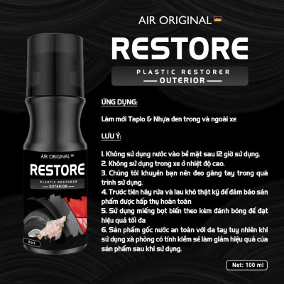 Sản Phẩm Phục Hồi Và Làm Mới Nhựa Xe Máy 100ml Ô Tô Phụ kiện xe hơi uy tín
