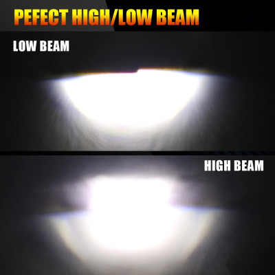 Bóng đèn led Bi cầu led Mini chân H4, H7, H11  Y10 Bản Nâng Cấp Hiệu Suất Cắt Sáng Chống Chói