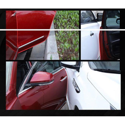 Combo 10 mét nẹp U lõi thép viền cánh cửa xe ô tô chống va đập, chống ồn chống xước
