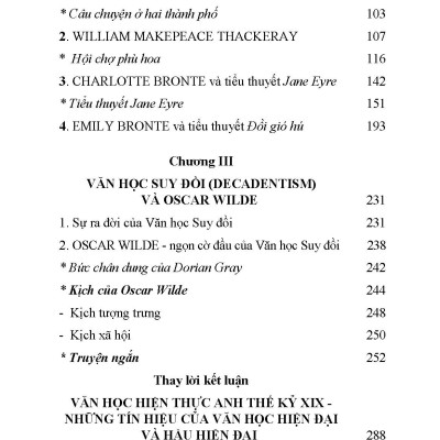 Văn Học Hiện Thực Và Văn Học Suy Đồi Anh Thế Kỷ XIX