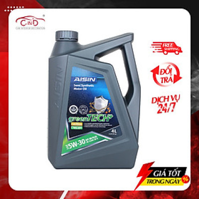 Nhớt Động Cơ AISIN ESSNP0534P 5W-30 SN Plus greentech+ Semi Synthetic 4L