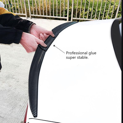 Cánh Gió Đuôi Xe Hơi Đuôi Gió Cốp Xe Hơi Bằng Sợi Cacbon TPU Cho Xe Sedan chất liệu cao su cao cấp cấu tạo 3 khúc dễ lắp