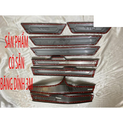 Ốp bậc cửa , nẹp bước chân Honda City 2021-2022 cao cấp -mẫu Titan 8 chi tiết