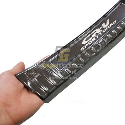 BỘ SẢN PHẨM Nẹp bước chân và ốp chống trầy cốp Honda CRV, CR-V 2018-2019 - Mẫu Titan