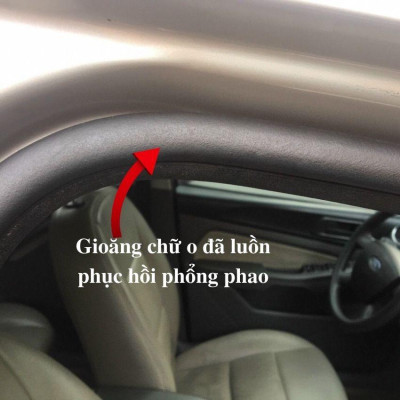 7 mét gioăng luồn cho 2 cánh cửa ô tô chất liệu silicon phục hồi gioăng nguyên bản bị xẹp, nâng cao cách âm, chống ồn