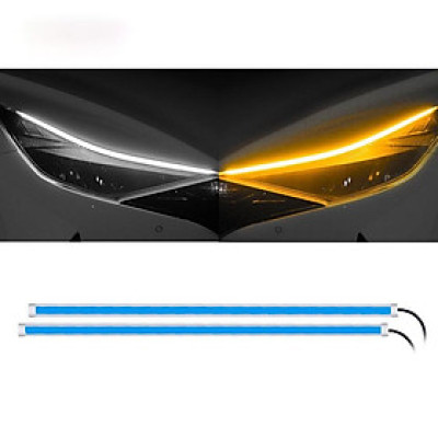 1 Cặp Đèn LED xi nhan ô tô mí DRL Cho Xe Ô Tô chất liệu Ống cao su Mềm Dẻo Đèn Tín Hiệu Rẽ xi nhan chống thấm nước