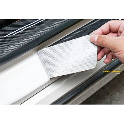 Bộ 4 Miếng Decal da Dán Chống Trầy Nẹp Cửa Xe Hơi cấu tạo Sợi Carbon Miếng Dán Cửa Xe Hơi Bằng Sợi Carbon Chống Trầy