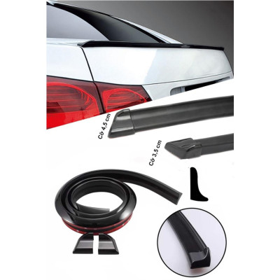 Đuôi Gió, Cánh Lướt Gió Cao Su Vân  3D Xe Ô Tô Phong Cách Thể Thao