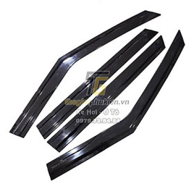 Bộ vè che mưa KIA Seltos 2020 nhựa ABS đen Thái cao cấp