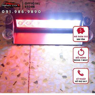 Đèn Led chớp xanh đỏ để taplo xe hơi, đèn nháy xin vượt ô tô,bản cao cấp công suất lớn vỏ bằng kim loại 
