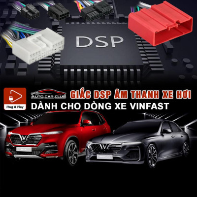 Dây nối DSP/ampli, cáp truyền tải tín hiệu âm thanh kỹ thuật số cho màn hình VinFast Lux A/SA, độ loa Plug N Play.