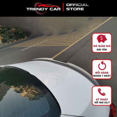 Cánh Gió Đuôi Xe Hơi Đuôi Gió Cốp Xe Hơi Bằng Sợi Cacbon TPU Cho Xe Sedan chất liệu cao su cao cấp cấu tạo 3 khúc dễ lắp