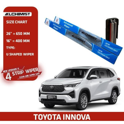 Gạt Mưa Xe Ô tô Toyota Vios Theo Từng Đời Xe,Loại Silicon 4 Lưỡi Cao Cấp, Thiết Kế Thông Minh, Gạt Êm Và Sạch Hơn