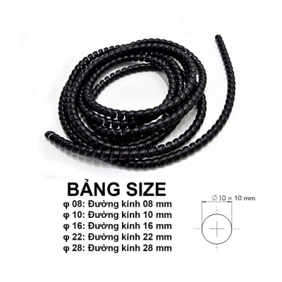 Dây bọc bảo vệ dây rửa xe cao áp, ống bảo vệ tuy ô thủy lực máy xúc chống mài mòn hiệu quả