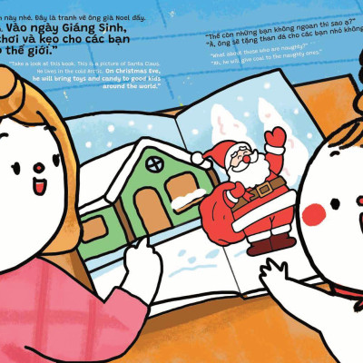 Truyện Ehon Song Ngữ Việt-Anh - Miu Bé Nhỏ Đón Giáng Sinh - Thư Gửi Ông Già Noel