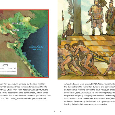 A HISTORY OF VIETNAM IN PICTURES - THE TRƯNG SISTERS (IN MÀU, BÌA MỀM)