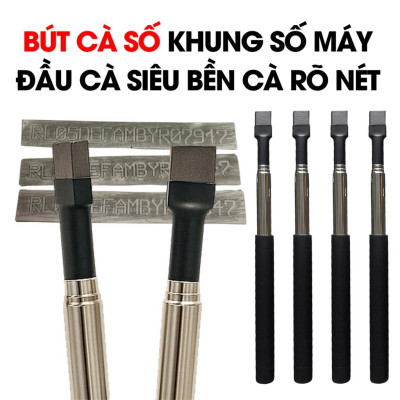 Dụng Cụ Cà Số Khung Xe Máy & Kèm Theo 50 Bộ Giấy Cà Số Cắt Sẵn, Chuyên Dùng Cà Số Cho Ôtô Xe Máy, Giấy Cà Số Xe