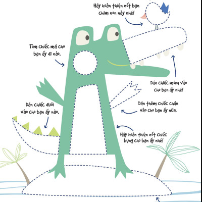 Dán Hình Siêu Đáng Yêu - Các Em Bé Động Vật