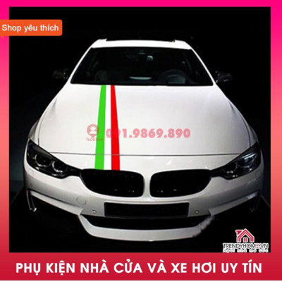 ️FLASH SALE️ decal dán xe thể thao phong cách BMW M sport, cờ ý, đức, pháp, loại cao cấp độ bền cao