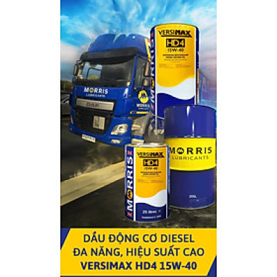DẦU ĐỘNG CƠ CAO CẤP VERSIMAX HD4 15W40 (XÔ 25L) CHÍNH HÃNG NHẬP KHẨU 100% TỪ ANH QUỐC