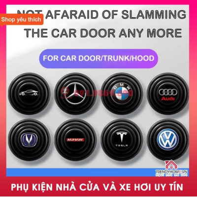 Bộ 4 Miếng Đệm Cao Su Dày Chống Sốc Cho cánh cửa Xe Hơi Suzuki Porsche Toyota Mazda Suzuki Vinfast