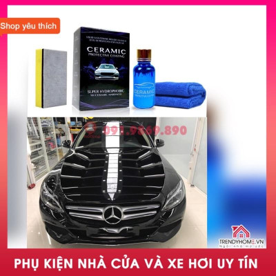 Dung dịch phủ gốm ceramic phủ bóng gương bề mặt đánh bóng thân xe 30ML Phụ kiện xe hơi uy tín