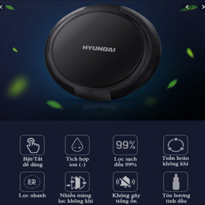 Máy khử mùi, lọc không khí Hyundai trong ô tô HY-12