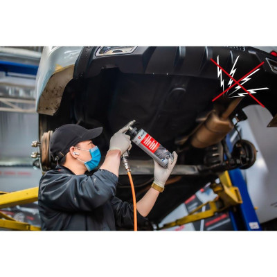 Sơn phủ gầm Ô Tô Cao Su Non WURTH Đức 1000 ml màu Đen chuyên dụng cho gara ô tô làm sàn xe, hốc bánh xe cách ồn hiệu quả