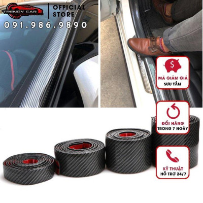 Nẹp carbon chống xước, nẹp nhựa trang trí vân carbon Nẹp carbon chống xước, nẹp nhựa trang trí vân carbon