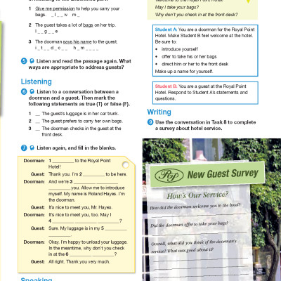 Career Paths Hotels & Catering (Esp) Student