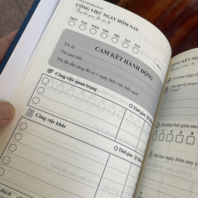 (Bìa da) SỔ TAY KẾ HOẠCH 24/7– Quyết Trần - Quang Minh Books – NXB Hà Nội