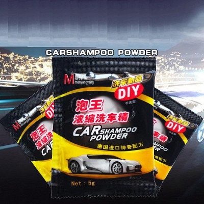 Bột Rửa Xe Không Chạm Car Shompoo DIY 5 Gram Công thức tạo bọt Bubble King Gói rửa ô tô cao cấp
