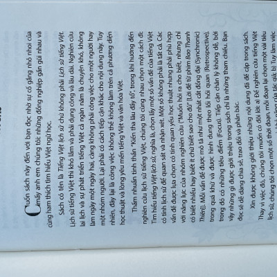 Tiếng Việt Lịch Sử - Một Tham Chiếu Hồi Quan