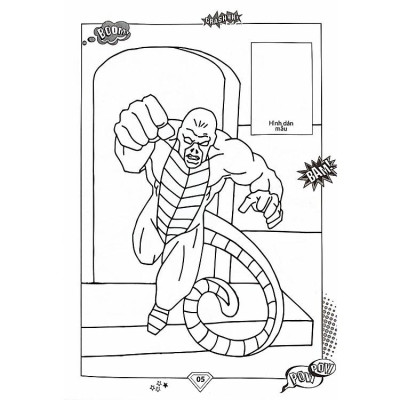 Dán hình và tô màu