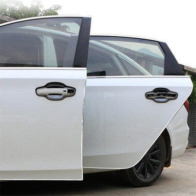 6M Xe Cạnh Cửa Bảo Vệ Trầy Xước Dây Ốp Lưng Chống Va Chạm Dây DIY Bạc Chất Liệu Nhựa PVC Đúc Dán Trang Trí Ô Tô phụ Kiện