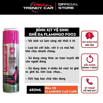 Bọt vệ sinh đa năng Flamingo Foam Cleaner F002 hàng chính hãng chất lượng cao Trendycar