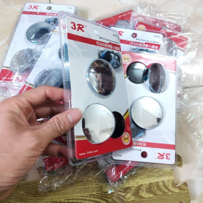 [Gương Cầu Lồi 3R] Gắn Kính Hậu Ô tô Xoay 360 Xóa Điểm Mù