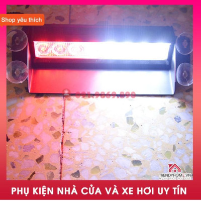 Đèn Led chớp xanh đỏ để taplo xe hơi, đèn nháy xin vượt ô tô,bản cao cấp công suất lớn vỏ bằng kim loại 