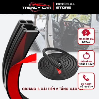 Gioăng Cao Su cao cấp Hai Lớp Cách Âm Chống Nước Dán Cửa Xe Hơi, Mui Xe Cách âm chống bụi chống ồn Ô tô