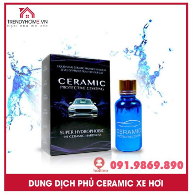 Dung dịch phủ gốm ceramic phủ bóng gương bề mặt đánh bóng thân xe 30ML Phụ kiện xe hơi uy tín