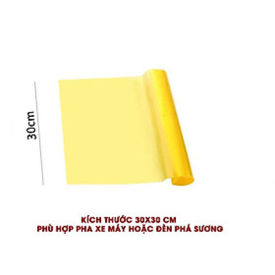 Phim Dán Đèn Pha Trang trí Ô tô làm mới Xe Hơi màu vàng xuyên sáng phá sương mù ban đêm cho đèn Led trắng, Bi Laser