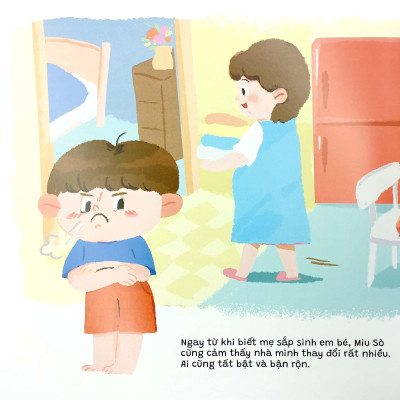 Truyện Kể Cho Miu Hiểu Chuyện - Con Ghét Có Em (Song Ngữ Việt-Anh)