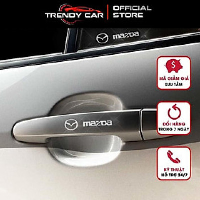 [MAZDA] Miếng decal dán trang trí xe ô tô đẹp, tem kim loại chìm in logo hãng xe Mazda 2, 3,6 Mazda Cx-5, Cx-8,BT50