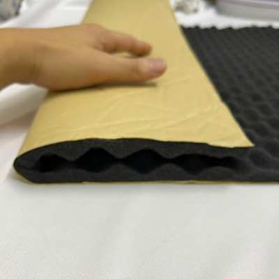 Mút trứng tiêu Âm, Bông Hấp Thụ Âm Thanh Ô Tô Chịu Nhiệt, chống cháy, chống thấm màu đen