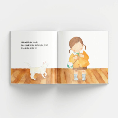 Truyện Tranh Ehon Nhật Bản - Đi Dạo Trên Lá Vàng Mùa Thu