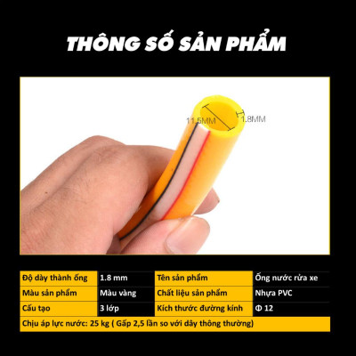 Combo dây vòi rửa xe bọc bảo vệ dây rửa xe cao áp chống mài mòn(Giá trên 1m),vỏ bọc dây tuy ô thủy lực cao áp,lò xo nhựa